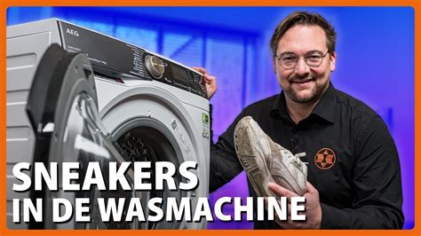 Zo was je je sneakers in de wasmachine .